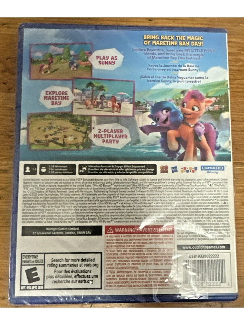My Little Pony A Maretime Bay Adventure Sony PS5 PlayStation 5 Hasbro Game New